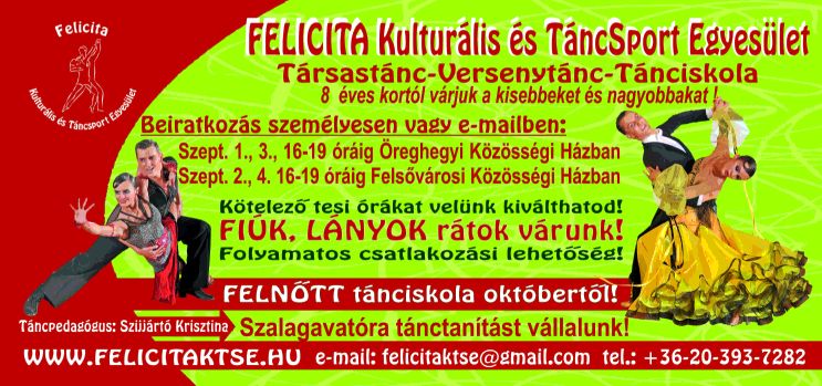 Felicita Kulturlis s TncSport Egyeslet